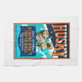 ハスキー自己開放本物クラフト紙バッグ キッチンタオル (横)