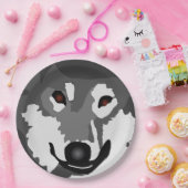 ハスキー芸術 ペーパープレート (パーティー)