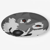 ハスキー芸術 ペーパープレート (アングル)