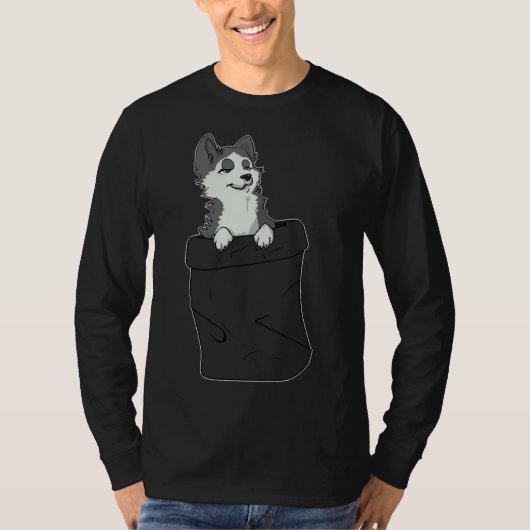 ハスキー製ポケットプロテクター Tシャツ (正面)