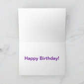 ハスキー誕生日カード カード (内部)