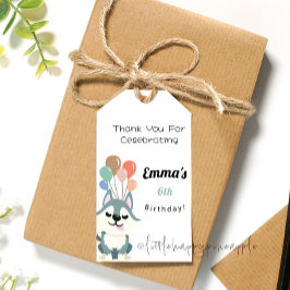 ハスキー誕生日パーティーサンキューギフトラベル ギフトタグ