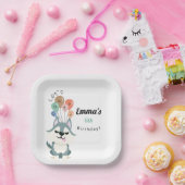 ハスキー誕生日パーティー ペーパープレート (パーティー)