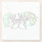 ハスキー遊秋 ガラスコースター (裏面)