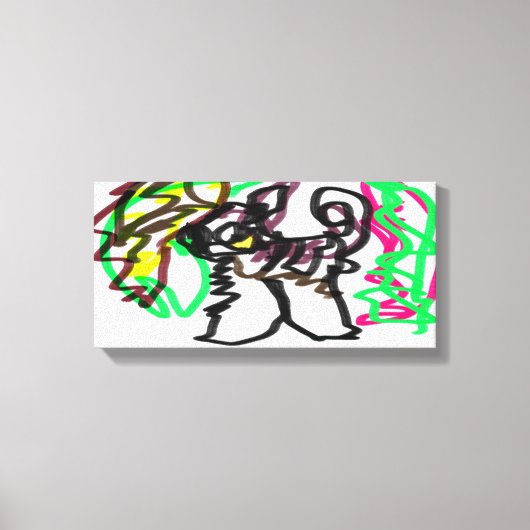 ハスキー遊秋 キャンバスプリント (正面)