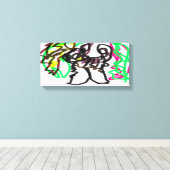 ハスキー遊秋 キャンバスプリント (インサイチュ (ウッドフロア))