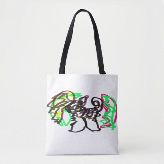 ハスキー遊秋 トートバッグ (正面)