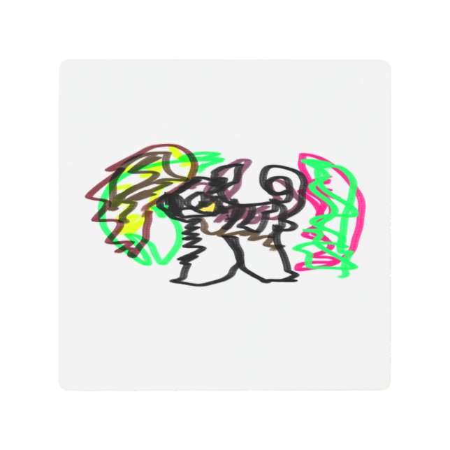 ハスキー遊秋 メタルプリント (正面)