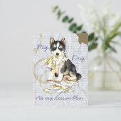 ハスキー食べのレッスンプラン ポストカード (スタンド正面)