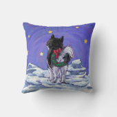 ハスキー・クリスマス クッション (裏面)