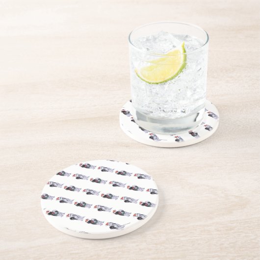 ハスキー・クリスマス コースター (側面)