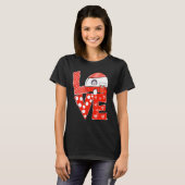 ハスキー スタックド ラブ ゲームデイ Tシャツ (正面フル)