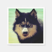 ハスキー スタンダードカクテルナプキン (正面)