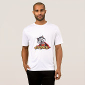 ハスキー・スーパーヒーロー: スーパードッグに会おう!" Tシャツ (正面フル)