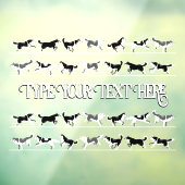 ハスキー デカール ハスキー マラミュート スレッド ドッグ ウィンドウ クリング ウィンドウサイン (シート3)