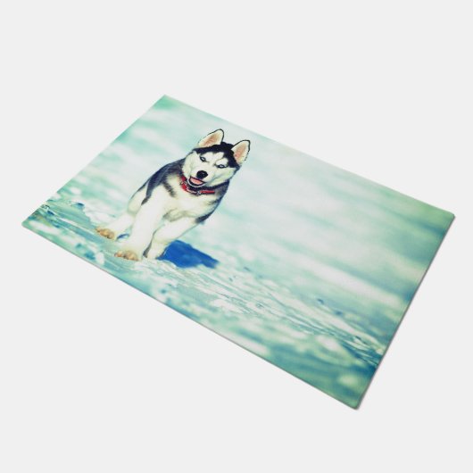 ハスキー ドアマット (アングル)