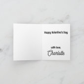 ハスキー・バレンタインの日 カード (内部)