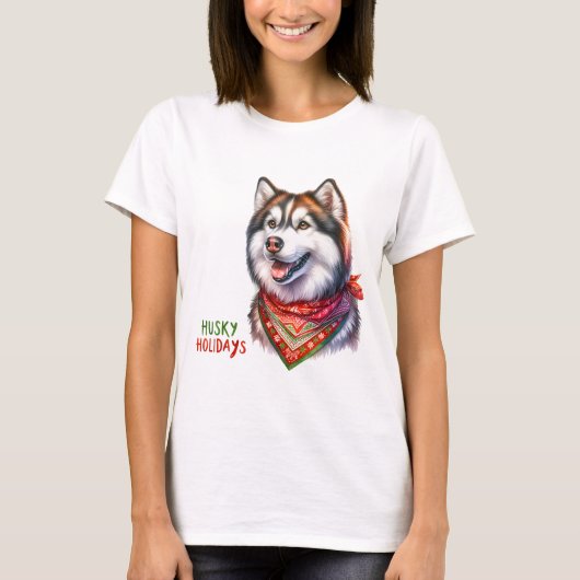 ハスキー・ホリデイズ Tシャツ (正面)
