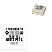 ハスキー ラバースタンプ (押印)