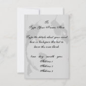 ハスキー·招待状パーソナライズされた·シベリア·ハスキー·カード 招待状 (裏面)