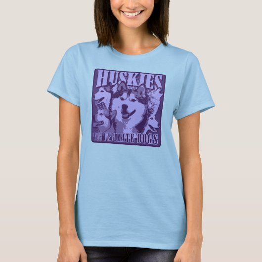 ハスキー-最終的な犬 Tシャツ (正面)