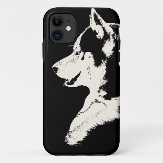 ハスキー 犬 iPhone ケース ハスキー マラミュート 子犬 ケース Case-Mate iPhoneケース (裏面)