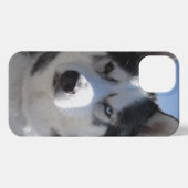 ハスキーiPhoneケースカスタムケース iPhoneケース (裏面横)