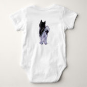ハスキーTシャツ ベビーボディスーツ (裏面)