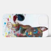 ハスキ間抜けーな得子犬絵を描のバケツへ Case-Mate iPhoneケース (裏面 (横))