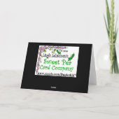 **ハスキ離れーのそりは、こう言いました****ハッピーバースデー** カード (裏面)