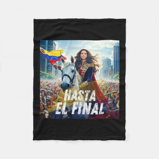 ハスタエルファイナルマリアコリナマチャド フリースブランケット (正面)