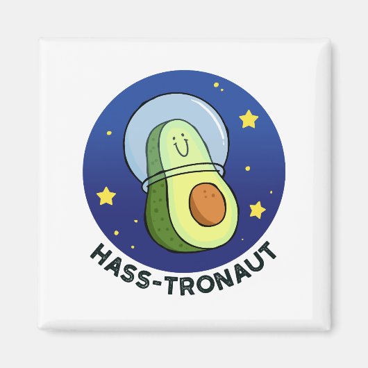 ハストラヌアボカド宇宙プンマグネット マグネット (正面)
