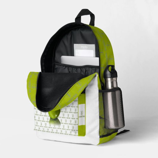 ハスニア プリントバックパック (裏面右端 (見開き))