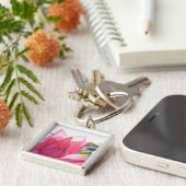 ハスフラワー(ネランボ·スペシオサム) キーホルダー (側面)