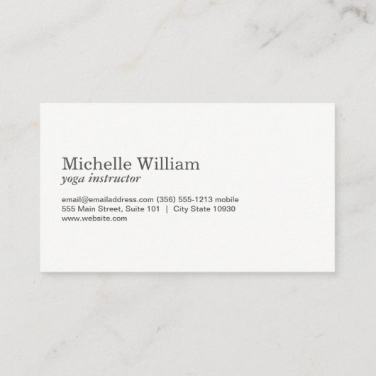 ハスモダンフラワーヨガポーズ 名刺 (裏面)