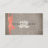 ハスモダンフラワーヨガポーズ 名刺 (正面)