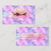 ハスモダンブラシストロークのホログラフィック虹色 名刺 (正面/裏面)