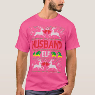 ハス小妖精や小人の醜いクリスマスセーター Tシャツ