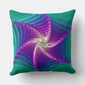 ハス柄ガラスアート5A枕 クッション (裏面)