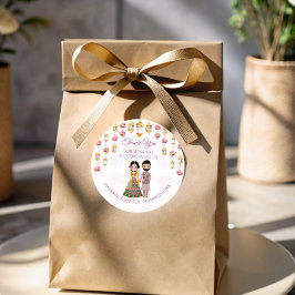 ハス結婚ランタンパーソナライズされたインディアン ラウンドシール