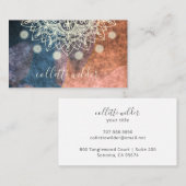 ハス自然フラワーマンダラヨガビジネスカード 名刺 (正面/裏面)