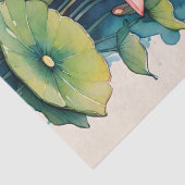 ハス花蛙かわいいフロギー花 薄葉紙 (詳細)