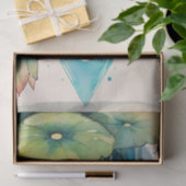 ハス花蛙かわいいフロギー花 薄葉紙 (ギフト)