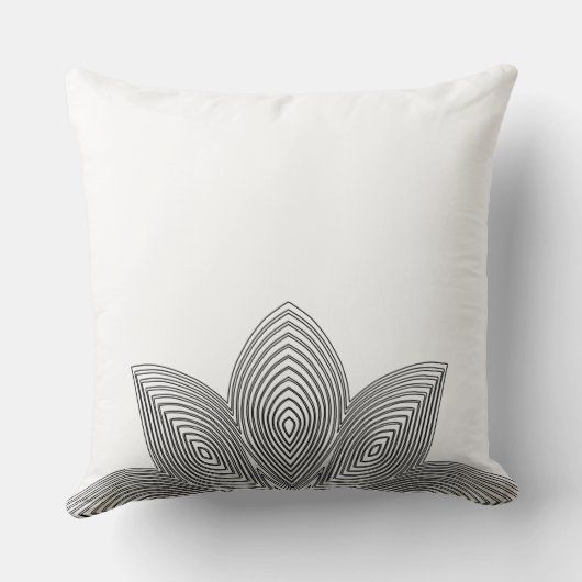 ハス花部腰枕 クッション (裏面)