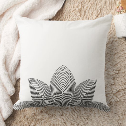 ハス花部腰枕 クッション (ブランケット)