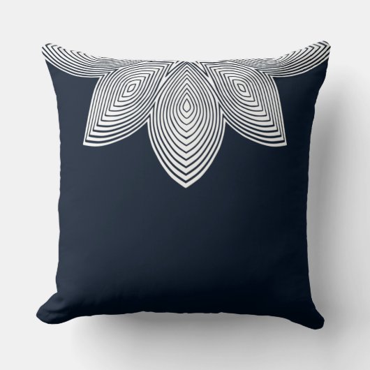 ハス花部腰枕 クッション (正面)