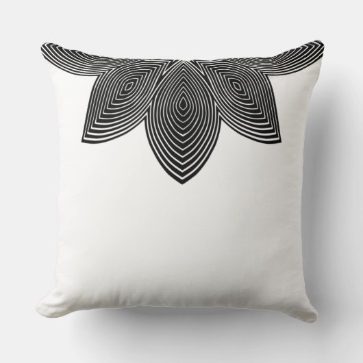 ハス花部腰枕 クッション (正面)