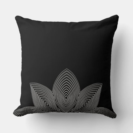 ハス花部腰枕 クッション (正面)