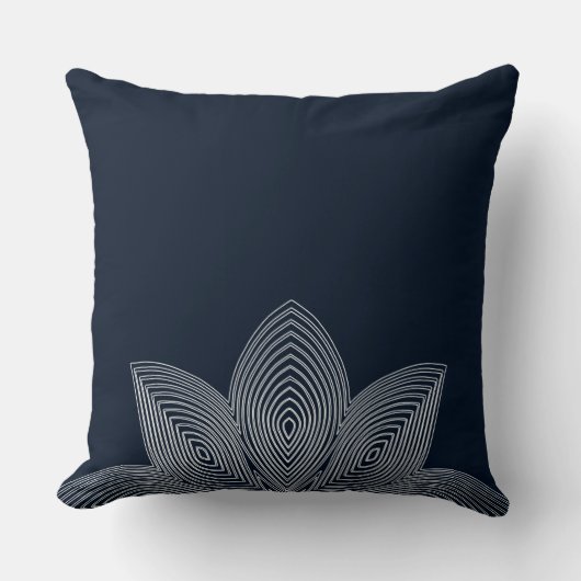 ハス花部腰枕 クッション (正面)