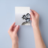 ハス芸術的フラズビジネスカスタムフライヤー チラシ (手)